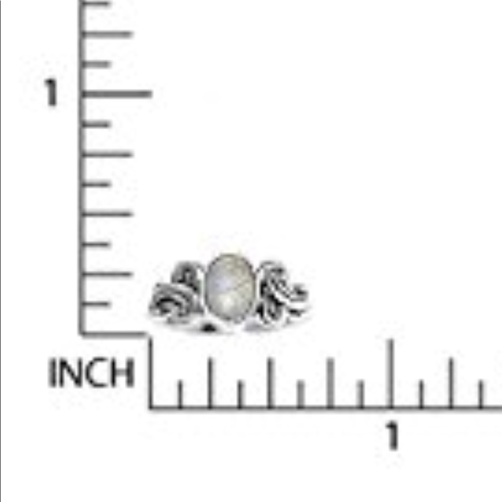 Moonstone 925 Sterling Silver Victorian Style Ring - Picture 3 of 3